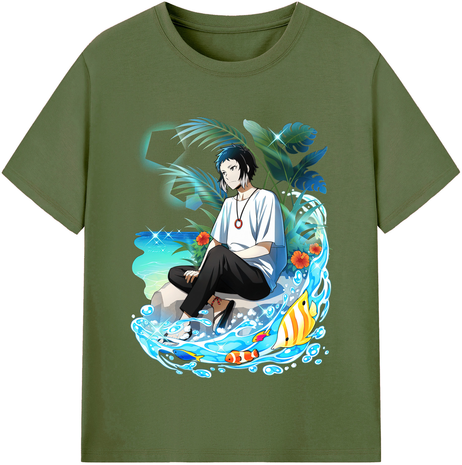 （画像用） 文豪ストレイドッグス Bungo Stray Dogs 綿100％半袖Tシャツ（フロントプリント）